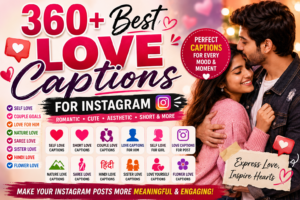360+ Best Love Captions for Instagram