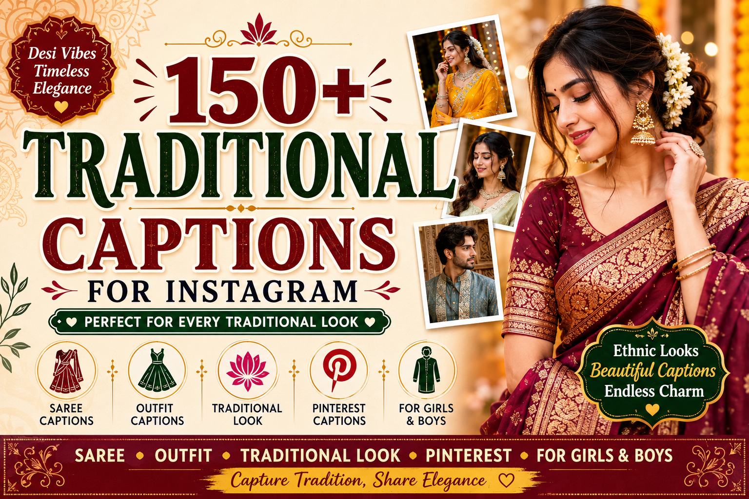 150+ Traditional Captions For Instagram