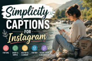 150+ Simplicity Captions For Instagram | Short, Aesthetic, English, Girl & Boy Captions