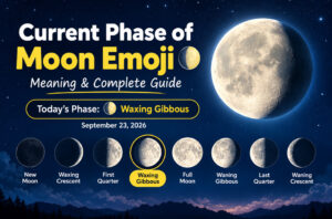 Current Phase of Moon Emoji 🌔 Meaning & Guide